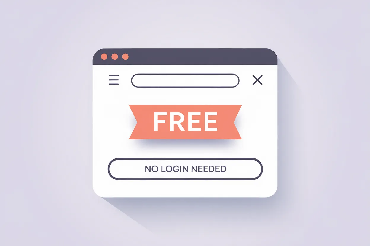 Free and Login-Free Experience