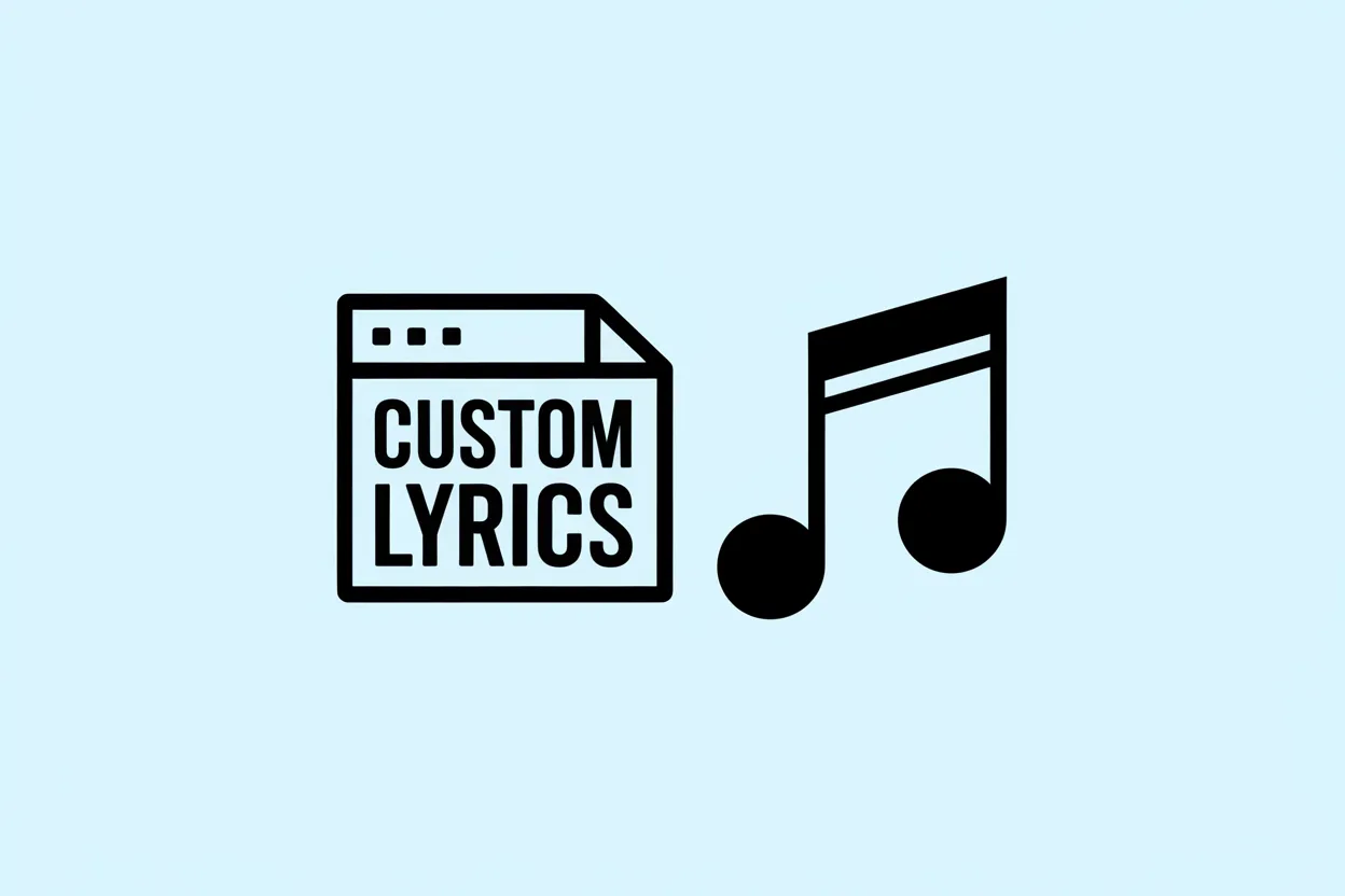 Text-to-Music and Custom Lyrics Support